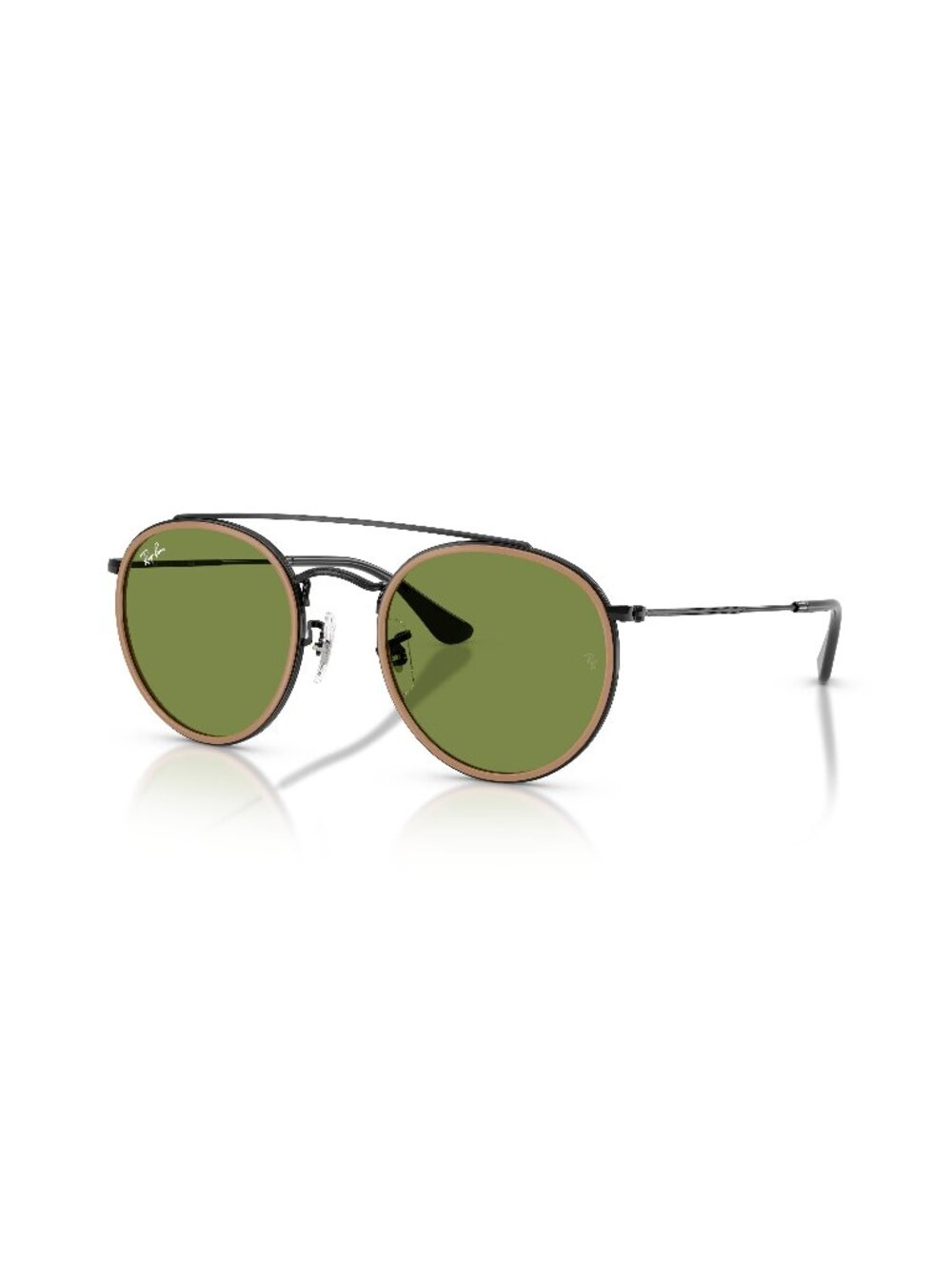 New Ray-Ban Unisex Sunglasses Black Green Lens Metal Frame Ray Ban RB3647N 51